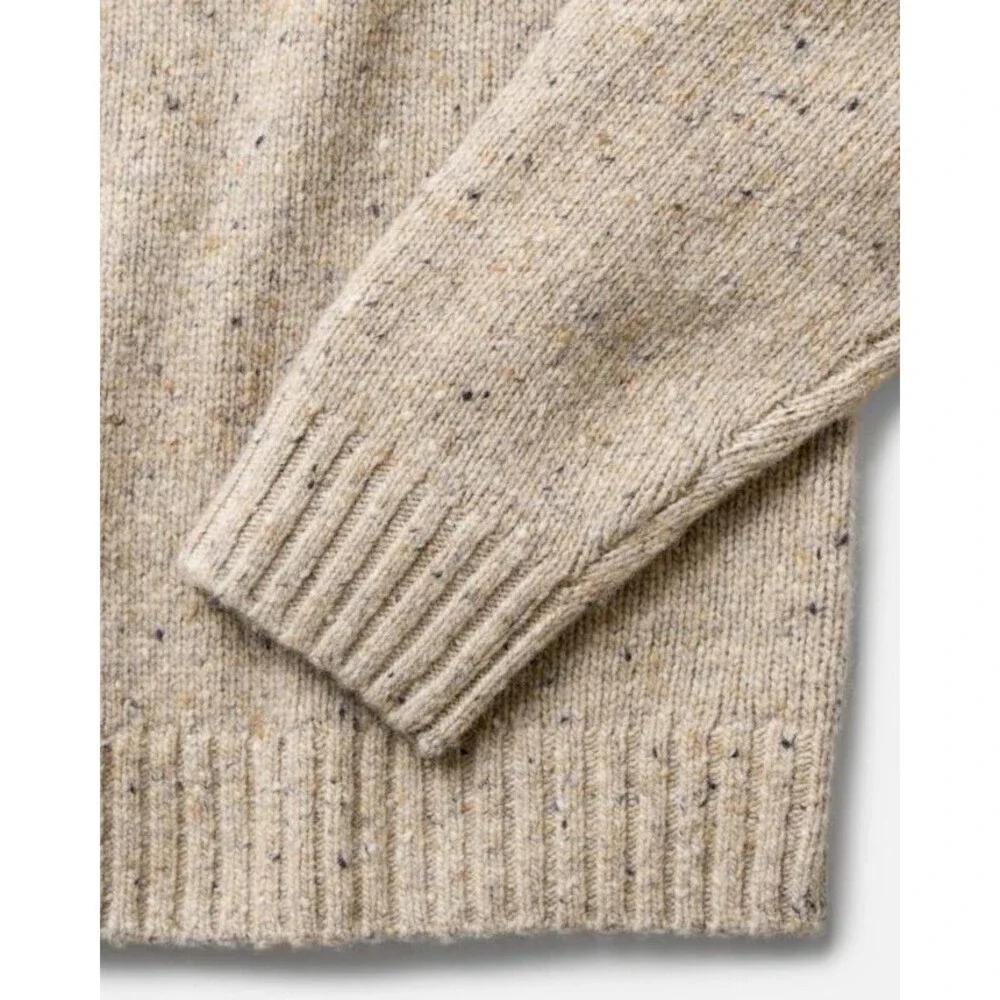 Taylor Stitch Fisherman Crewneck Sweater in Oatmeal Size 46 or US 2XL Coastal co